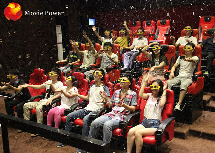 High Profit Red White Movement Chair 12 Special Effects 4D Mobile Truck Cinema