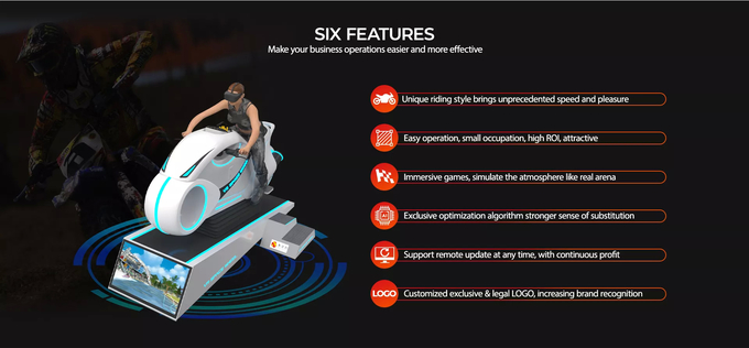 কুল ইনডোর অ্যামিউজমেন্ট পার্ক 9D VR রেসিং সিমুলেটর ভার্চুয়াল রিয়েলিটি স্পেস হুইল 2