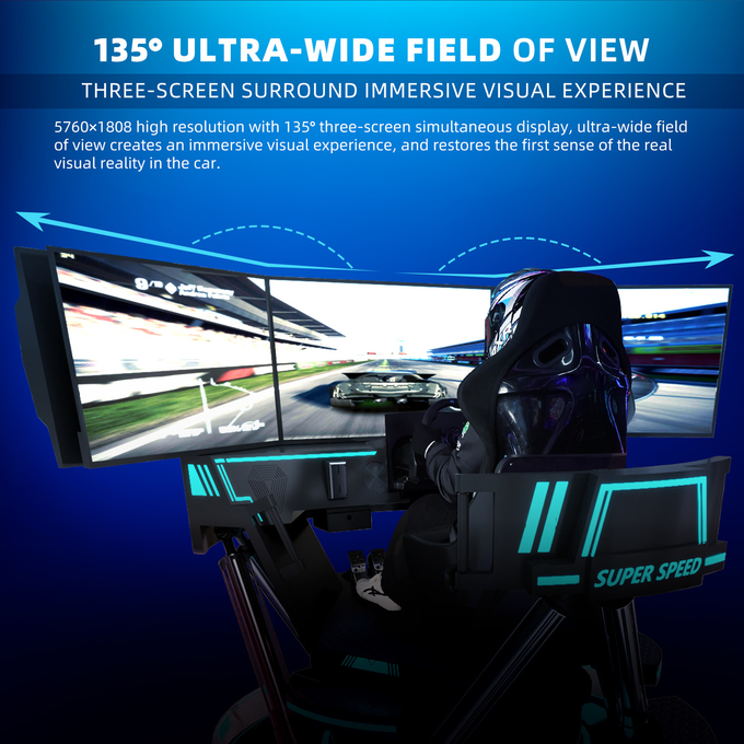 পাইকারি মূল্য VR রেসিং সিমুলেটর বাণিজ্যিক 9D VR সুপার স্পিড কার গেম সরঞ্জাম 8