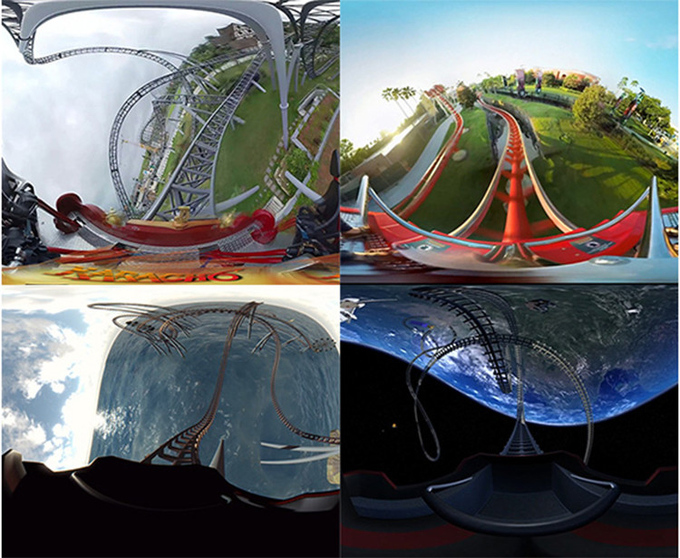 3D 9D VR সিনেমা ভার্চুয়াল রিয়েলিটি রোলার কোস্টার 360 রোটেটিং ভিআর চেয়ার ফ্লাইট সিমুলেটর গেম মেশিন 2